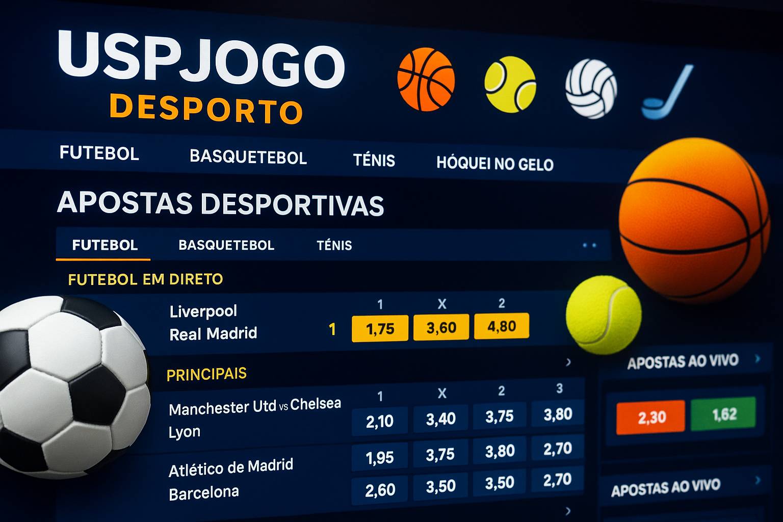 Aposte em apostas esportivas no cassino online USPJOGO